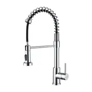 Decaura Kitchen Mixer Tap Pull Out Laundry Tap Faucet Swivel Spout 2-Mode Chrome