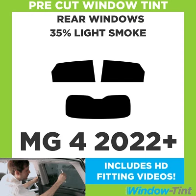 For MG 4 2022+ Pre Cut Window Tint Rear 35% Light Smoke Film