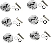 ULDIGI Skull Guitar Tuning Keys 6pcs Silver Tuning Pegs Sturdy Electric Guitar Tuning Plugs Machine Heads Set