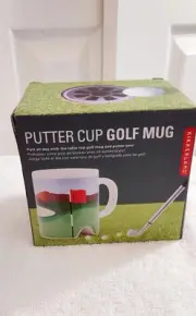 Kikkerland Putter Cup Golf Mug with original box NEW