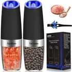 FaCreate Gravity Electric Salt and Pepper Grinder Set,Automatic Operation Ele...