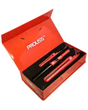 Proliss Unisex The Essentials Full Styling Set - Ceramic 1.25" Flat Iron, 0.5" Mini Flat Iron, & Curling Wand