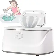 Baby Wipe Warmer，USB Baby Wipe Warmer, with Led Light Baby Wipe Warmer Dispenser 3 Adjustable Temperature Diaper Wipe Warmer Portable Baby Wipe Heater Warmer Keeps Wipes Warm and Moist