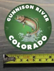 Gunnison River Sticker Decal Colorado Fly Fishing Trout Abel Ross Reels TFO