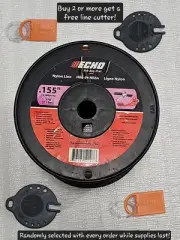 .155" Echo Cross Fire 378' Spool Trimmer Line Approximately 3lbs. 8 Cutting...