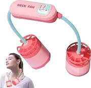 Bladeless Neck Fan, USB Rechargeable Wearable Fan, Personal 3-Speed Wearable Bladeless Quiet Cooling Tool for Working Office Traveling Outdoor Sport Reading