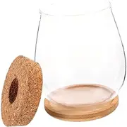 SUPVOX Hydroponic Vase Vases Terrarium Glass Bottles Vial Mushroom Propagation Vase Glass Containers for Hydroponic Plants Fish Tank Micro Landscape Bottle Transparent Bamboo