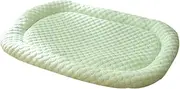 Dog Cooling Mat Memory Foam Cooling Fabric Dog Crate Bed with Pillow, Cooling Pet Pad, Portable Pet Cooling Pad, Large Pet Cooling Mat, Small Pet Cooling Pad, Indoor Pet Cooling Pad.,M,Green