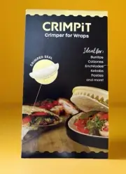 CRIMPET CRIMPER FOR WRAPS IDEAL FOR BURRITOS, CALZONES, CALZONES NEW