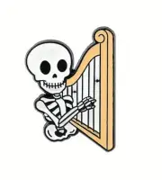 Skeleton Mariachi Band Enamel pin - Harp Player - AU Stock - Free Au Post