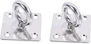 ERINGOGO 2Pcs Heavy Duty Ceiling Mount Bracket Hook Suspension Anchor for Gymnastics Rings Porch Swings Yoga Swings for Home and Use