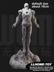 Anime Superhero Iron Man MK7 Jet Fly Resin 3D Print GK Figure DIY Model
