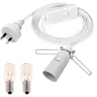 Salt Lamp Power Cord 1.8m Cable with 2 Free E14 Bulbs, Salt Lamp Cord Origina...