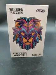 Wooden Puzzle Lion Ferocious Monster New in Sealed Box