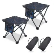2 Pack Folding Portable Camping Stool for Adults, Lightweight Collapsible Sto...
