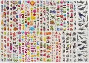 Sticker Puffy Stickers Kids Stickers for scrapbooks, Diaries, 25 Different Stickers, Including Animal Stickers, Dinosaur Stickers, Letter Stickers, Smiley Faces, Transportation, Butterflies, etc
