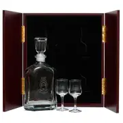HMAS Anzac Decanter & Glasses in Display Case