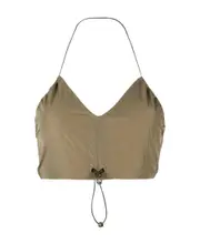 drawstring strap bra top S,L,M Brown