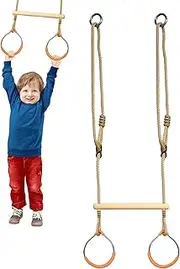 Swing Rings - Monkey Swing Sets Rings for Backyard,Monkey Obstacle Course Balance Game Sensory Playground Equipment for Teens Girls Boys Kids