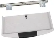 Uonlytech 1 Set Sliding Keyboard Tray Under Desk Holder with Smooth Sliders Ergonomic Design for Keyboard and Mouse Easy Installation Space Saving for Office Workspaces