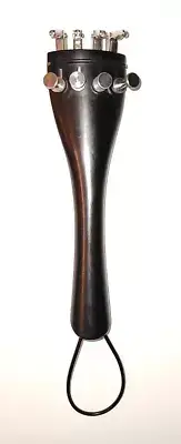 Cello 1/2 Size Ebony Tailpiece with quality fine tuners