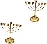 Pcs Candle Holder Ornament Branch Taper Stand Metal Desktop Retro Design