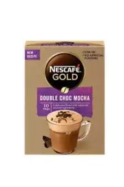 Nescafe Gold Double Choc Mocha Nice Taste نسكافية 100% Arabic 10 Mugs 23G