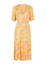 Never Fully Dressed Havana Printed Woven Midi Wrap Dress - Multicoloured - 10 (UK10 / S) 10 (UK10 / S)