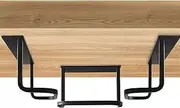 Under Desk Laptop Holder, Under Desk Shelf Bracket Compatible with Devices Tall Maximum 2.7 inch, Aluminum Under Desk Laptop Mount Laptop Stand Tray for Laptop, MacBook, Keyboard, Playstation 4 & More