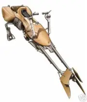 74-Z Speeder Bike Star Wars Spacecraft Desk Wood Model Large New Free Shipping