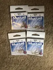 Mustad 3261-GL Aberdeen 4 Packs 10 Per Pack Size 6 Fishing Hooks New
