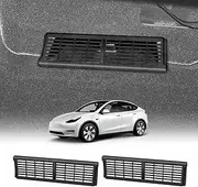 X-CAR Backseat AC Vent Grille for Tesla Model Y 2022-2025 Rear Under Seat Air Conditioning Outlet Cover Flow Protector Accessories
