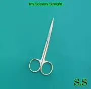 Iris Scissors 4.5" Straight Full Gold Surgical Instruments