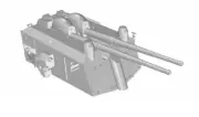 L'Arsenal Models 1/350 German 105mm SK-C33 GUN on C31 MOUNT (2) 3D Printed Set