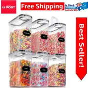 6PCS Airtight Food Storage Containers Set - 4L, Leak-proof Pantry Organization