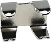Double Rope Clamps Metal Clips for Rope Fastener Resistant 27mm Horse Lead Rope Cord, Argent