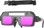 [Generic] Welding Goggles | Protective Welder Goggles,3-Level Dimming Anti-Glare UV Protection Professional Eyewear for Metal Fabrication