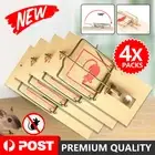 4x Traditional Wooden Mouse Traps Classic Mice Rat Pet Rodent Control Catch Trap