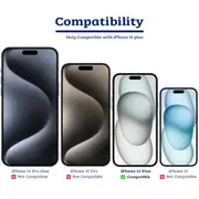 iPhone 15 Plus Rugged Shockproof Case Cover - Best Quality, Flexible & Strong, Lightweight, Heavy-Duty Protection, Durable, MagSafe Compatible - Red