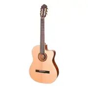 Timberidge '1 Series' Solid Spruce Top Classical Cutaway Acoustic-Electric Guitar (Natural Satin)