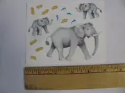 Creative Memories Stickers ELEPHANTS & PEANUTS 1 Mod 4" X 5" NEW