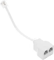 HOODANCOS Phone Lines Converter Four-core Telephone Cable Splitter Detachable Design for Dual Phone Use for Home and Applications