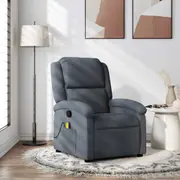 Massage Recliner Chair Single Sofa Armchair Living Room Bedroom Velvet vidaXL