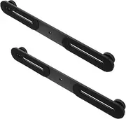 2Pcs Adjustable Double Mount Bracket for Flash Light and Microphone Durable Camera Flash Bracket with Slip Pad Deep for Stable Use