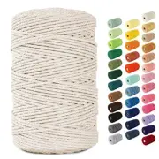 3mm Macrame Cord 220 Yards - 4mm 5mm Soft Macrame Rope 3mm*220yards 1.1. Cream