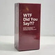 Adult Party Game - WTF Did You Say? Horrible Card CAH Style Brand New Sealed