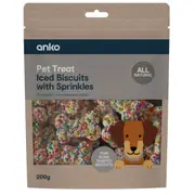 Pet Treat Iced Biscuits with Sprinkles