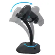 JR Wireless Bluetooth 2D Barcode Scanner with Stand for Supermarket Retail Shop