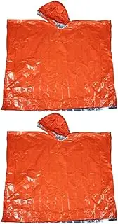 BESPORTBLE 2pcs Waterproof Adult Rain Poncho Compact for Outdoor Activities Emergency Gear Men's Rain Coat