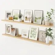 Picture Ledge Shelf, Floating Shelves Set of 2, 55 55 Inch, Set of 2 Natural